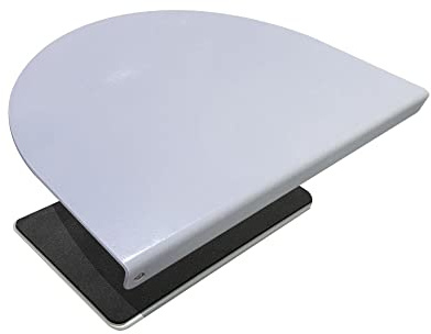 ZANOLY Plaque de renfort en acier pour table fragile, s'adapte à la plupart des installations de support de moniteur à pince en C (blanc)
