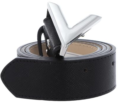 Valentino Gürtel Belt W120 Nero/Argento schwarz kürzbar