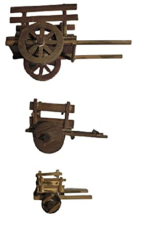 Erhalten Sie 1 Wagen Holz, 6 x 3 cm, Höhe 3,5 cm, für Pastori 3 4 cm, Handwerkskrippen, Krippen, St. GREGORIO ARMENO Empfangen SANTINO NATIVITA'