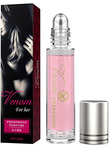 Keptfeet Pheromone Oil pour Les Femmes, Parfum Intime pour Les Femmes pour Attirer Les Hommes, Venom Parfum Phéromones, Roll- Pheromone Infused Oil Perfume Cologne, 10 L