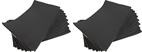 VENOAL 18 pcs Voiture Van Insonorisation Amortissement Isolation Mousse Nouveau 30cmx50cmx6mm Protecteur Auto Acoustique Accessoires