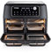 Vitinni Dual Air Fryer Oven, 11L, 10 Pre-sets, Twin Compartment Airfryer Oven with Shelves, Large Air Fryer Perfect for Feeding Larger Families and Guests, Sync-Match Feature