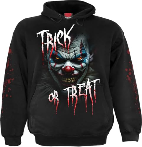 Spiral Trick Or Treat Homme Sweat-Shirt à Capuche Noir XL 100% Coton Regular/Coupe Standard