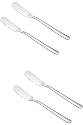 OKUMEYR 4 Pièces Couteau à Beurre Huile De Beurre Lame De Beurre Applicateur De Beurre Tartineur De Beurre Fondu Beurre Chaud Épandeur De Confiture Pinceau à Beurre Grattoir à Beurre