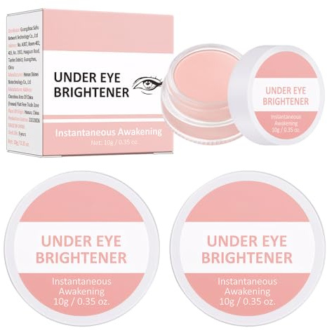 Under Eye Brightener 2pcs Natural Long Lasting Under Eye Concealer Colour Correcting Dark Circles And Blemish Concealer Moisturising Hydrating Formula Eye Primer