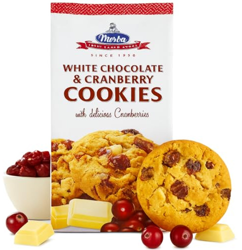 Cookies au chocolat blanc & canneberges – 200 g | Goûter gourmand | Spécialité canadienne sucrée | Idéal pause café ou cadeau - Les Trésors d'érable