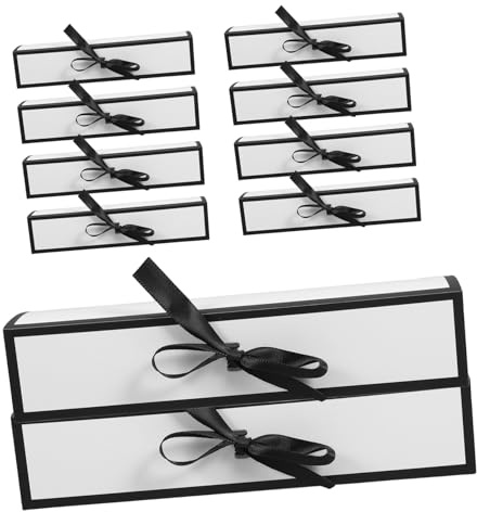 Toyvian Abschlussfest Schokoladenverpackungen aus Papier 10stücke Elegante Geschenkboxen für Cookies und Macarons mit Vielseitiger Nutzung und Tragbarer Bequemlichkeit