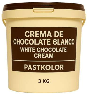 CREMA DE CHOCOLATE BLANCO PASTKOLOR - 3 KG