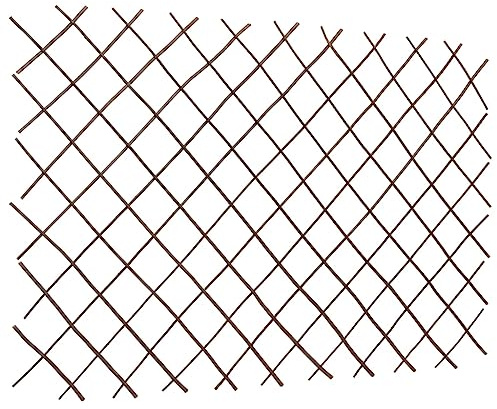 Rejilla extensible de sauce como ayuda para enredaderas, 180 cm, extensible para plantas trepadoras y enrejados de sauce en exteriores, 5 unidades, 120 cm de alto