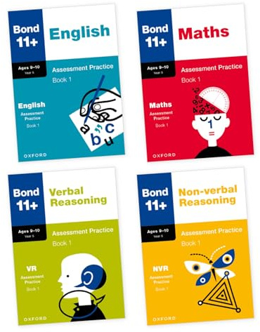 Bond 11+ Assessment Practice Papers Bundle for Age 9-10 (Book 1) | For GL Assessment 2026 & other 11 plus exams | 56 Practice Papers across English, ... Reasoning (Bond: Assessment Papers)