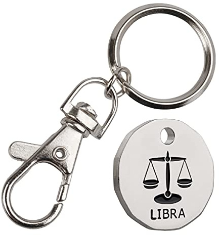 Harts New 12 sided Shape Zodiac £1 coin Trolley Tokens Keyrings Supermarket Locker 1