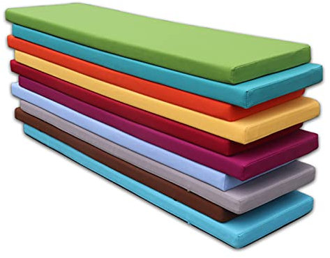 AORUI Wasserdichtes Outdoor-Bankkissen, 2-Sitzer, 3-Sitzer, abnehmbar, rutschfest, für Garten, Terrasse, Sofa, Schaukel, Stuhl, 80 x 40 cm, gebrochenes Weiß