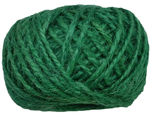 Cuerda de Yute 30M Natural Burlap Hessian Jute Cordón cordón de Hormiguero Cuerda Cuerda Cuerda Embalaje Evento Suministros de Fiesta (Color : Green)