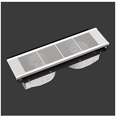 DEAVER Extractor de Aire Ventilador Rectangular Oculto Rejilla de Techo Extractor de Motor Doble Ventilador Potente de Doble núcleo, Extractor de Aire de 40 W × 2