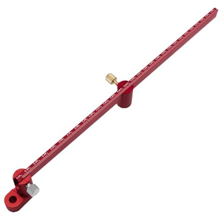Lnhgh Herramienta de dibujo de círculo de carpintería, brújula de carpintero, Herramienta de trazado de madera de aleación de aluminio de 360 grados, Herramienta de marcado de círculo portátil