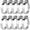 10 Pcs Abrazaderas Metalicas para Tubos, Abrazaderas de Acero Inoxidable Ajustable 50-70 mm, Abrazaderas de Tubo, Abrazaderas de Manguera de Acero Inox para Mangueras Tubería de Agua Piscina