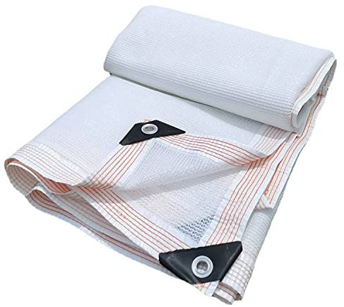 Telo ombreggiante per serre, 6 x 10 m, 90%, con occhielli, protezione per piante da esterno, giardino, patio, telone ombreggiante, rete resistente per protezione solare