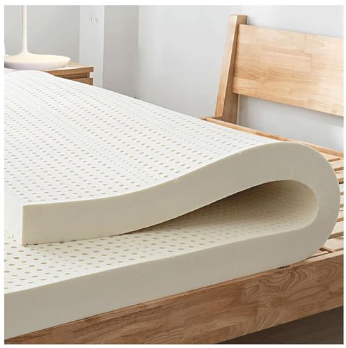 100% naturlatex, supermjuk, bäddmadrass i premium naturlatex, överdrag i ekologisk bomull, inga kemikalier i memoryskum, avlastar axlarna,2in,160×200cm(63×79in)
