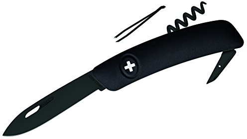 SWIZA Schw Messer D01 Cuchillo Suizo, Unisex Adulto, Negro, Talla única