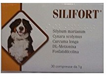 Nahrungsergänzungsmittel für Hunde und Katzen für das Gleichgewicht der Leberfunktion Silifort 30 Tabletten à 1 g