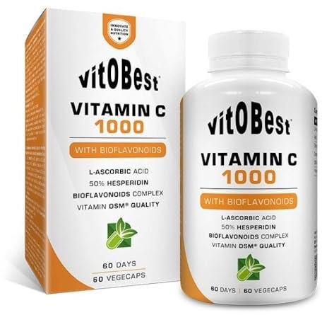 Vitamina C 1000 60 Cápsulas - VITAMIN C 1000 - Suplementos Deportivos y Suplementos Alimentación - Vitobest