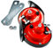 Clacson bitonale con condotto a chiocciola, universale, 12 V, livello sonoro 110 dB, per auto, camion, furgoni e veicoli a trazione integrale