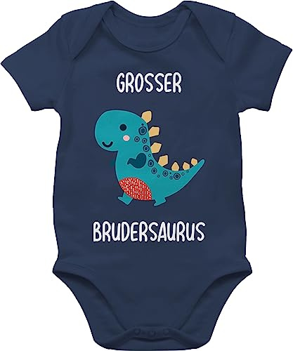 Shirtracer - Baby Body Kurzarm - Bruder - Großer Brudersaurus