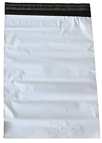 100St. Folienversandbeutel Versandbeutel Versandtasche 50x60cm, Weiß mit selbstklebend, Extra groß, Extra Dick