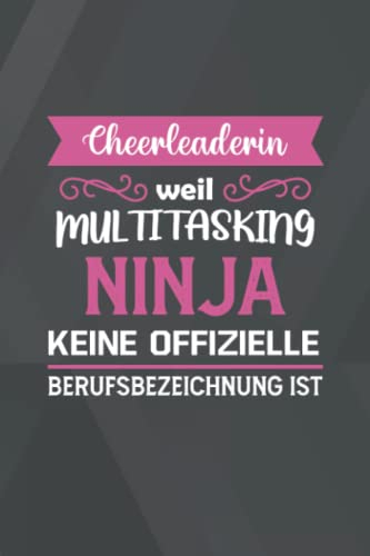 Cheerleaderin Weil Multitasking Ninja Keine Offizielle Berufsbezeichnung ist: A5 Liniertes • Notebook • Notizbuch • Taschenbuch • Journal • Tagebuch - ... Familie und die beste Cheerleaderin der Welt