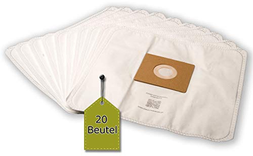 Lot de 20 sacs d'aspirateur similaires à Amazonbasics W31 + 2 micro-filtres