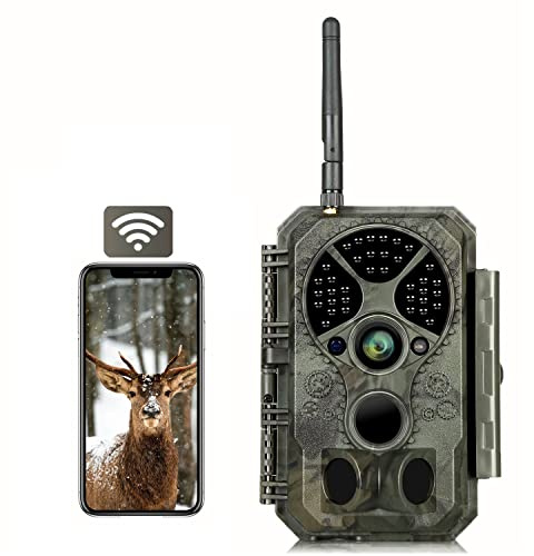 Folgtek WLAN Wildkamera 32MP 1296P mit Nachtsicht und Bewegungserkennung, IP66 Wasserdicht 120° Weitwinkel & 0,1s Auslösezeit für Hinterhof, Garten, Bauernhof