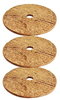 SHRCMHWQRCDJ Natürliche Coco Coir Faserbaum Mulch Ring Protector Organische Matte, for Indoor Outdoor Disc Pflanze Abdeckung Blumentopf (Size : 60cm)