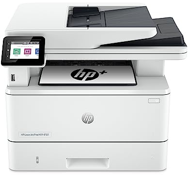 HP LaserJet Pro MFP 4101fdne Black & White Monochrome Printer with HP+ Smart Office Features and Fax