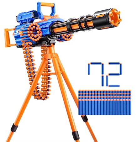 X-Shot Insanity Motorized Rage Fire da ZURU con 72 Dardi, Freccette con tecnologia Air Pocket e custodia per freccette