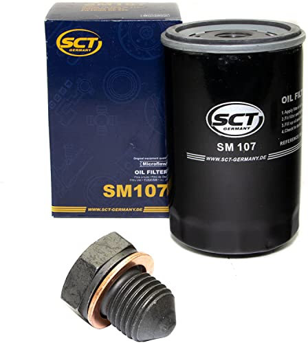 Ölfilter Motor Öl Filter SCT SM107 + Ölablassschraube 12281