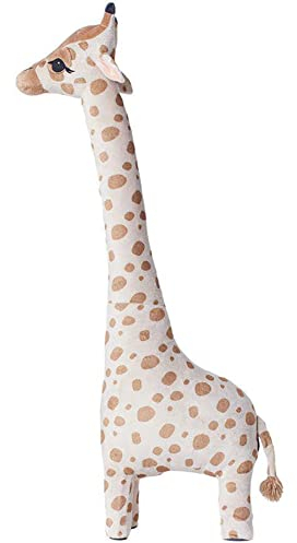 85cm Giraffe Kuscheltier, Süße Giraffe Stofftier Plüschtier Giraffe Stehend Groß Kuscheltiere Plüsch Puppe Braun Weiche Giraffe Spielzeug Geburtstagsgeschenk für Kinder Baby Jungen Mädchen