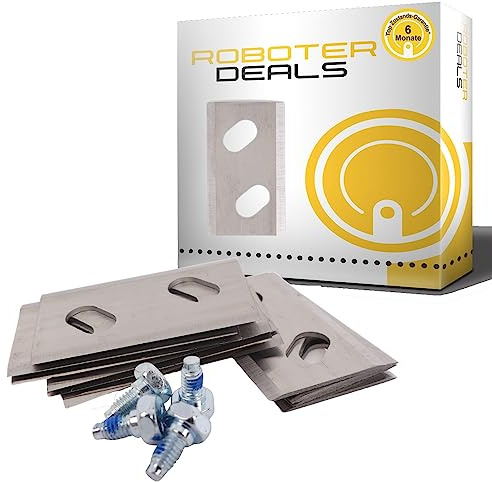 Roboter Deals Rasierklingen, Ersatzmesser, Ersatzklingen (doppelloch) Messer mit Schrauben (15 Stück) für Robomow RK Serie Rasenmähroboter, Mähroboter, Rasenroboter