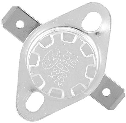 5st Termostatisk Brytare KSD301 Termostat Normalt Stängd Temperaturbrytare 15 A (135°C)