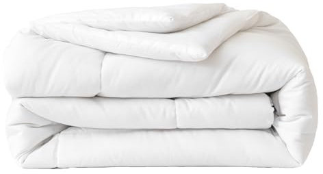 Good Nite Single Duvet 10.5Tog for Spring Summer Autumn Winter All Year Round Soft and Comfortable Quilt with Corner Ties (Single 135×200cm)