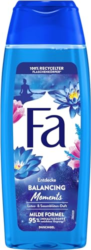 FA Duschgel Balancing Moments (1x 250ml) 95% Inhaltstoffe natürlichen Ursprungs für einen erfrischten Körper & Geist mit beruhigenden Lotus- & Sesamblüten- Duft