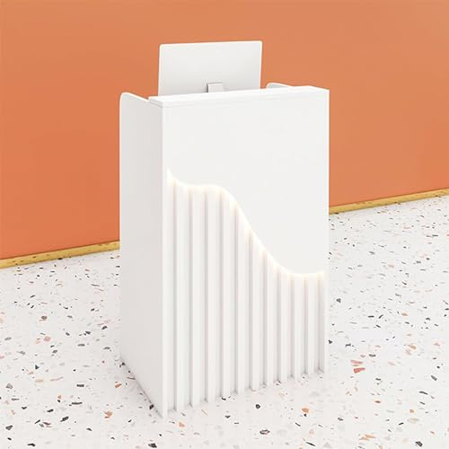 Empfangstheke mit Theke, Empfangstheke Thekentisch mit abschließbaren Schubladen, Einfache und Moderne Kassentheke offen, Verkaufstheke Empfangstheke(C)