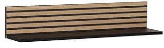 Schildmeyer Ekko Regalablage 158302 Schwarzmatt/Akustikpaneel Optik, 80 x 17,3 x 15,7 cm