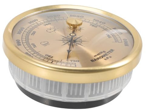 SEWOART Analog Barometer Mit Zifferblatt Aneroidbarometer Für Heimgebrauch Einstellbares Multifunktionales Barometer-thermometer-hygrometer Zur Wandmontage