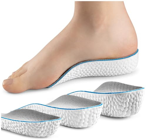 SULPO Solette per scarpe rialzate – solette rialzate – solette per scarpe da uomo per alzare il tallone – cuscino rialzo – Height Increase Insoles – Heel Pads – cuneo – antiscivolo – 2,5 cm