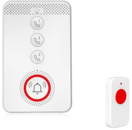 Sxmrmnx Alarma de emergencia con botón SOS 4G LTE GSM para ancianos, versión europea