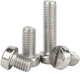 Nodrest 5/10/20/50/100pcs M1.6 M2 M2.5 M3 M4 M5 M6 M8 A2-70 304 Stainless Steel GB65 Slotted Cheese Head Screws Bolts(40mm,M3 50PCS)