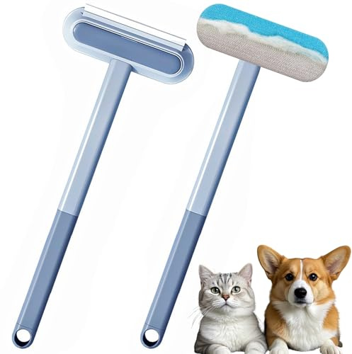 Axinyijia Brosse Anti Poils Animaux à Long Manche, 45 cm Pet Hair Remover, Brosse Multifonctionnelle Poil Chat Chien
