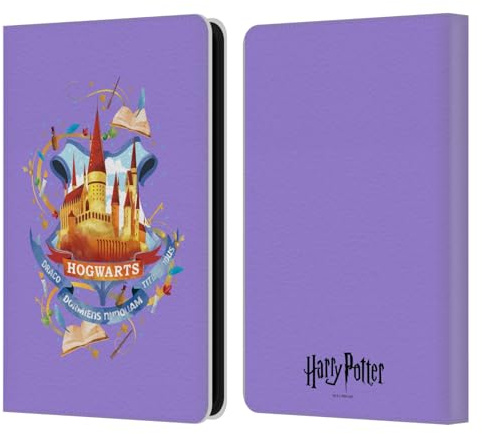 Head Case Designs Offizielle Harry Potter Hogwarts Deathly Hallows II Leder-Wallet-Hülle Kompatibel mit Amazon Kindle 11th Gen (2024)