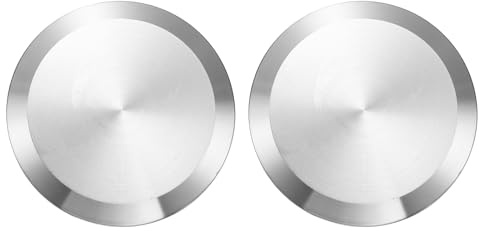 PATIKIL Tri Sanitary Clamp End Cap, 2Pcs 304 Stainless Steel Solid Sanitary Fitting Cap Plug Fits for 2.5(64mm) Tube OD Ferrule Flange 77.5mm OD Fitting Clamp, Silver
