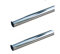 Oracstar 2x Single Plastic Chrome Effect Radiator Pipe Covers, 15mm x 202mm
